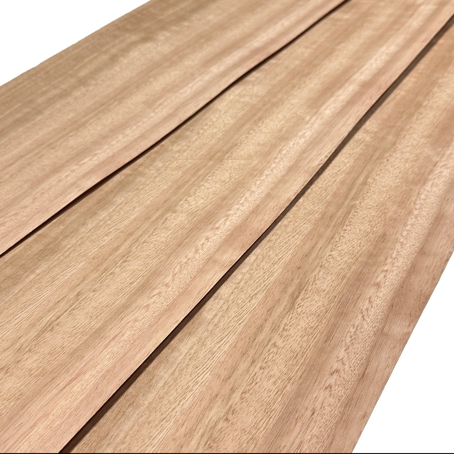 Figured Eucalyptus wood veneer sheet 7ft 7" x 5" ( 230 x 13 cm )