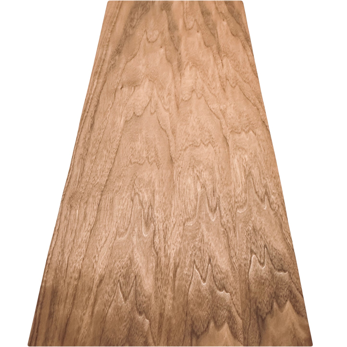 American Walnut crown cut wood veneer. Sheet 8ft x 6.5" ( 244 x 17 cm )