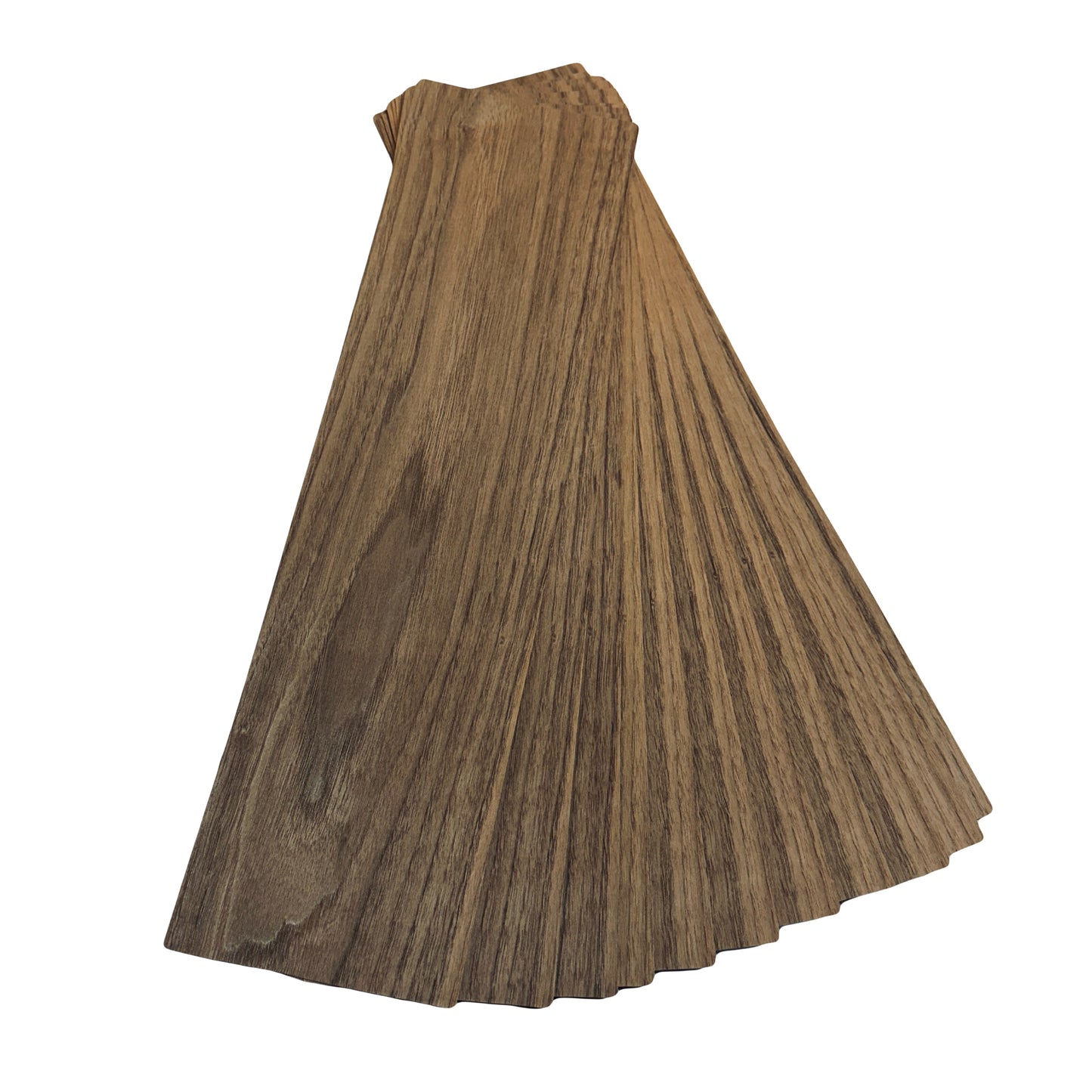 American Walnut wood veneer. Set of 15 sheets 22" x 6" ( 56 x 16 cm )