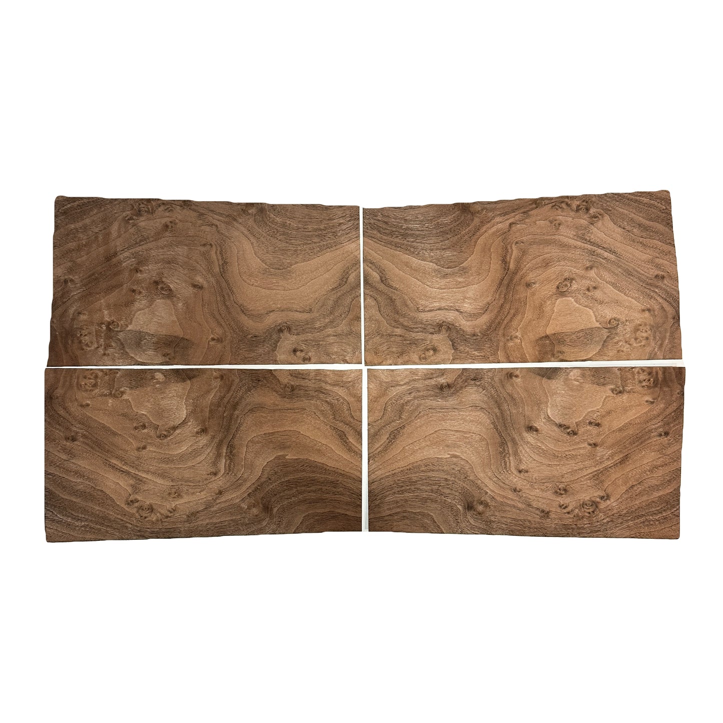 bookmached wood veneers