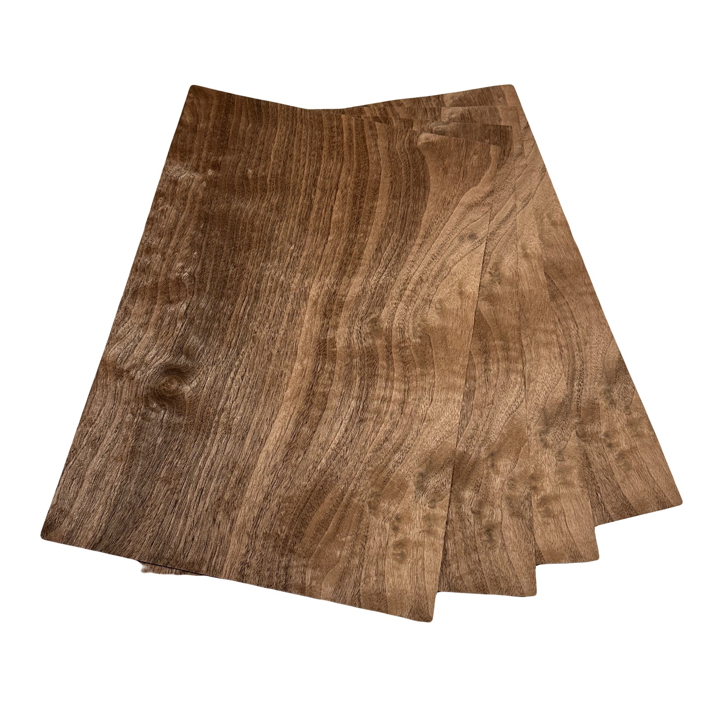 Walnut burr veneer sheets