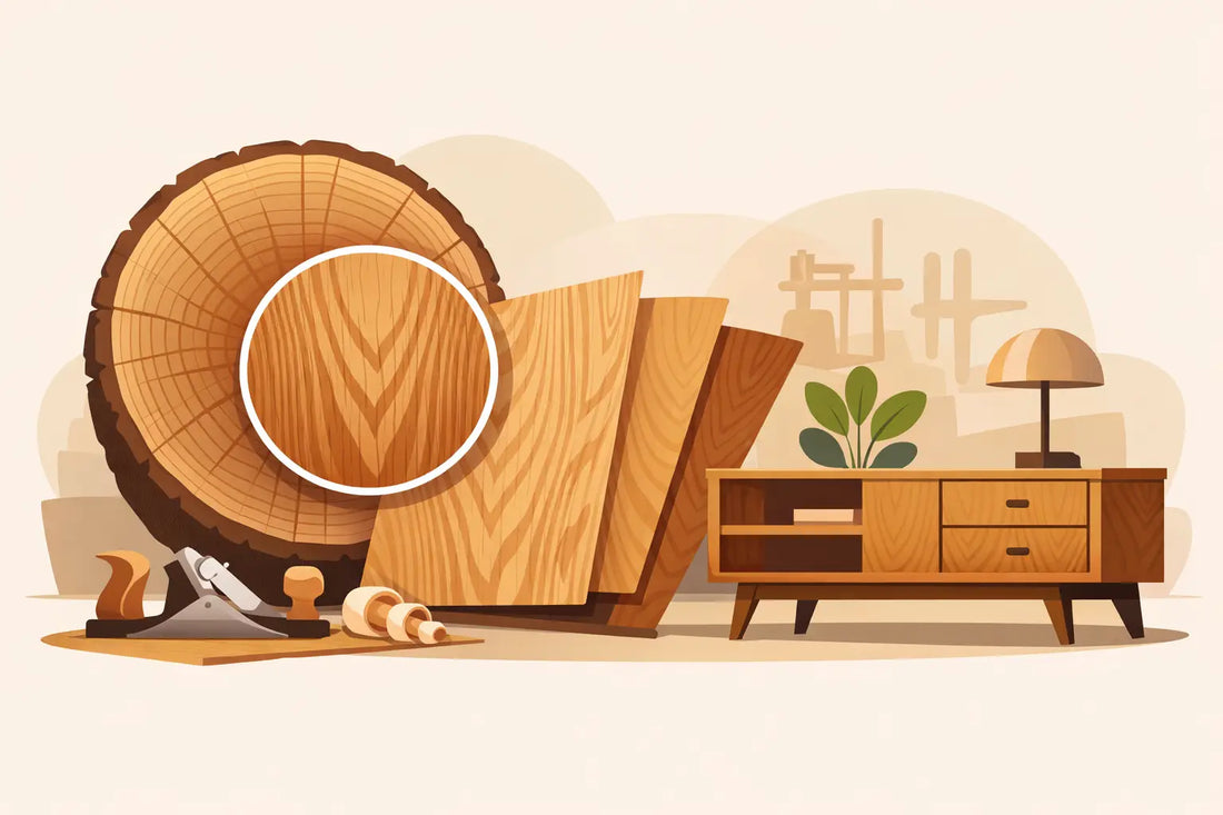 Crown Cut Veneer Meaning for Furniture Projects