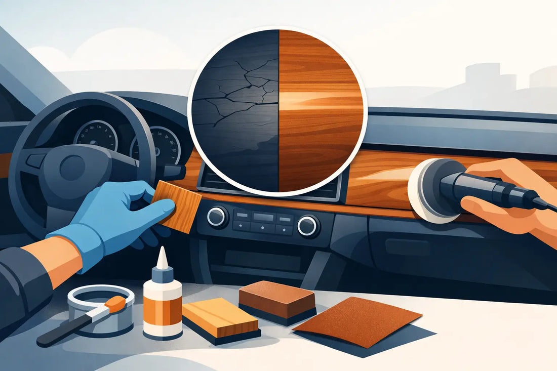 Wood Veneer Car Dashboard Repair Made Practical