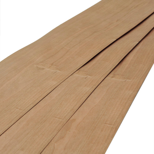 American Cherry wood veneer. Sheet 9ft 5" x 7.5" ( 287 x 19 cm )