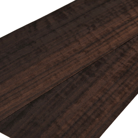 Fumed Eucalyptus wood veneer. 2sheets 22" x 7" ( 56 x 18 cm )