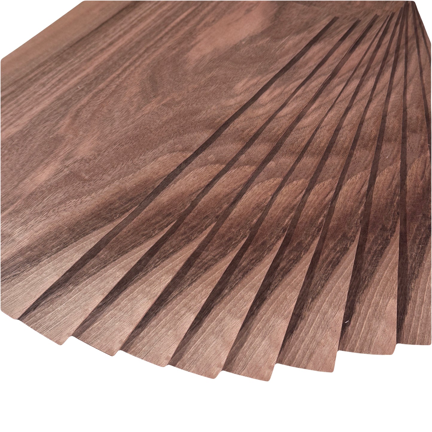 European Walnut wood veneer set of 12 sheets 13" x 7.5" ( 33 x 19 cm )