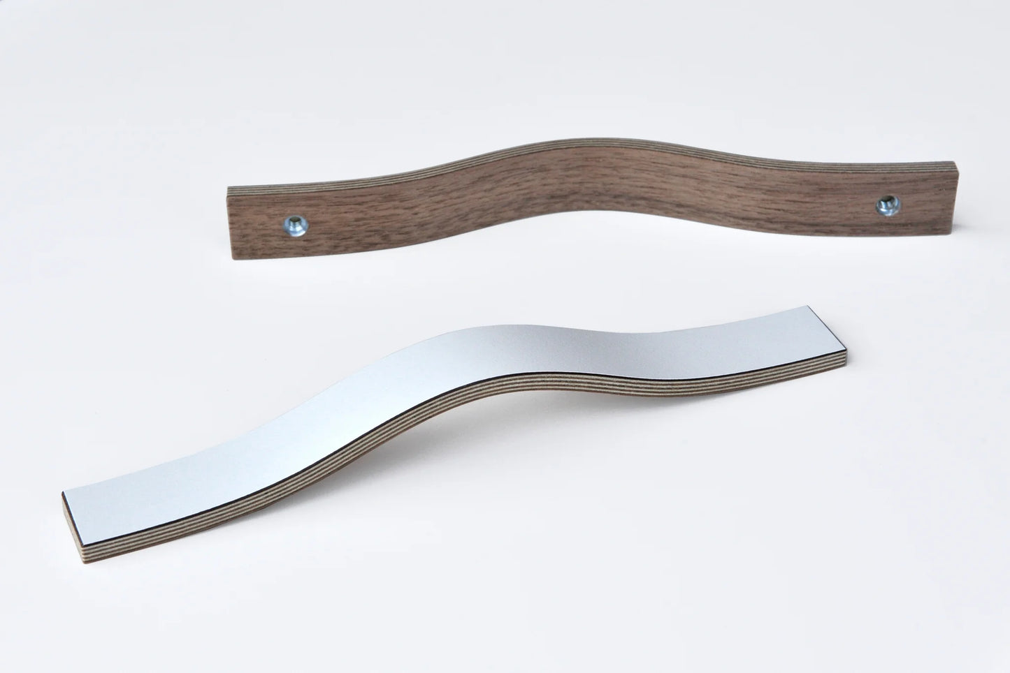 Grey laminated wooden handles 195mm