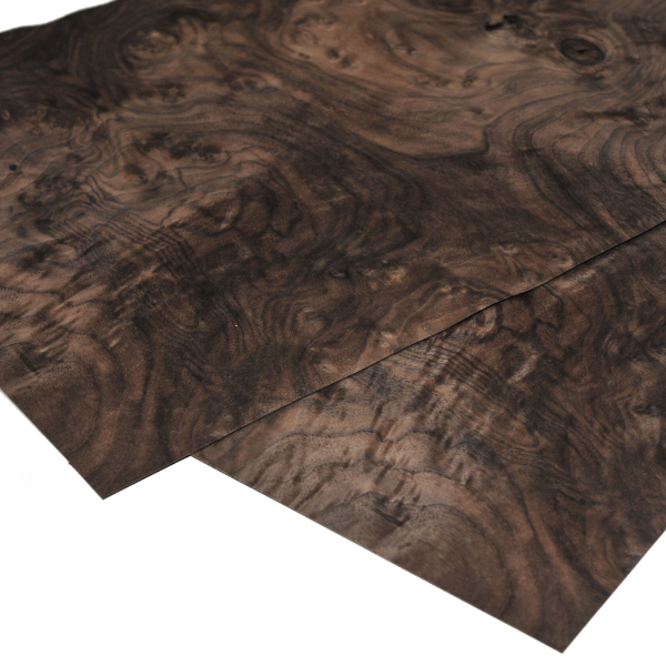 Walnut cluster veneer Set of 2 leafs 17" x 14" ( 43 x 36 cm )