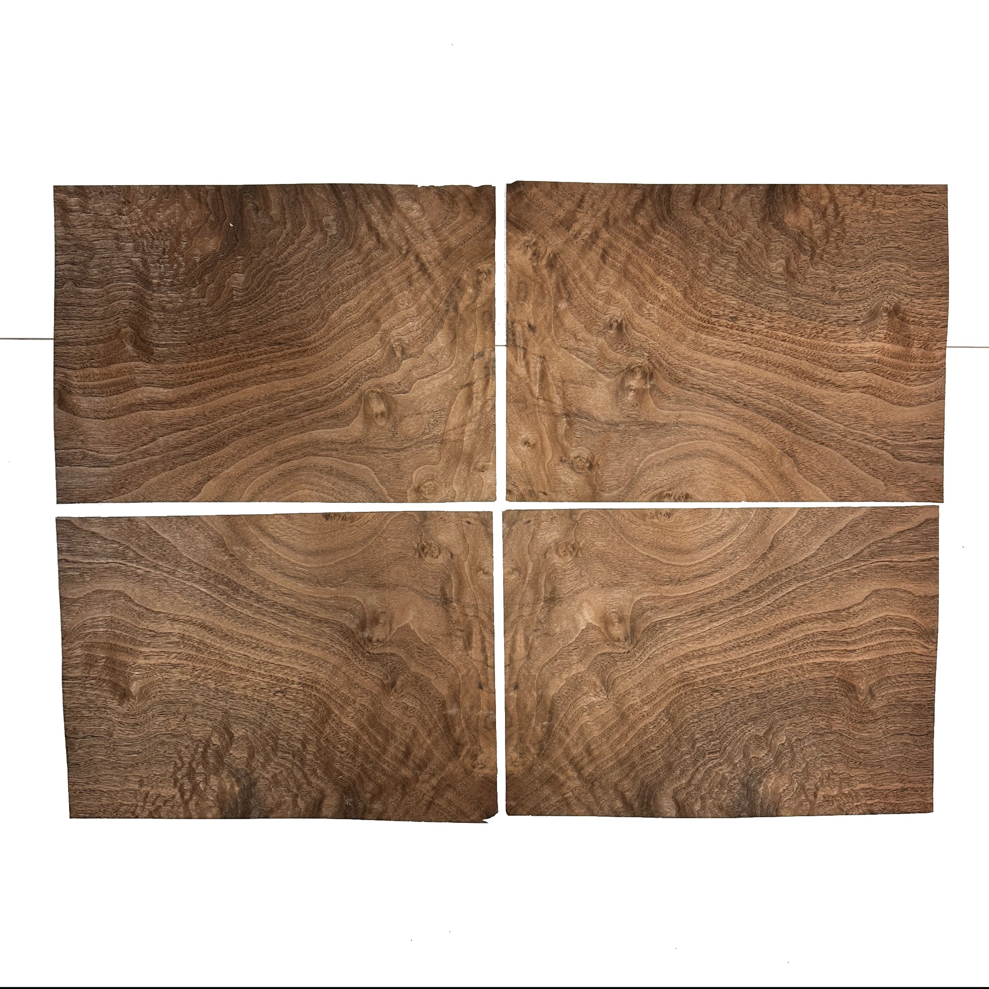 walnut cluster veneer sheets