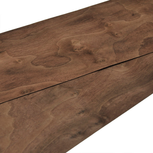 Walnut cluster veneer Set of 2 leafs 22" x 7" ( 56 x 18 cm )