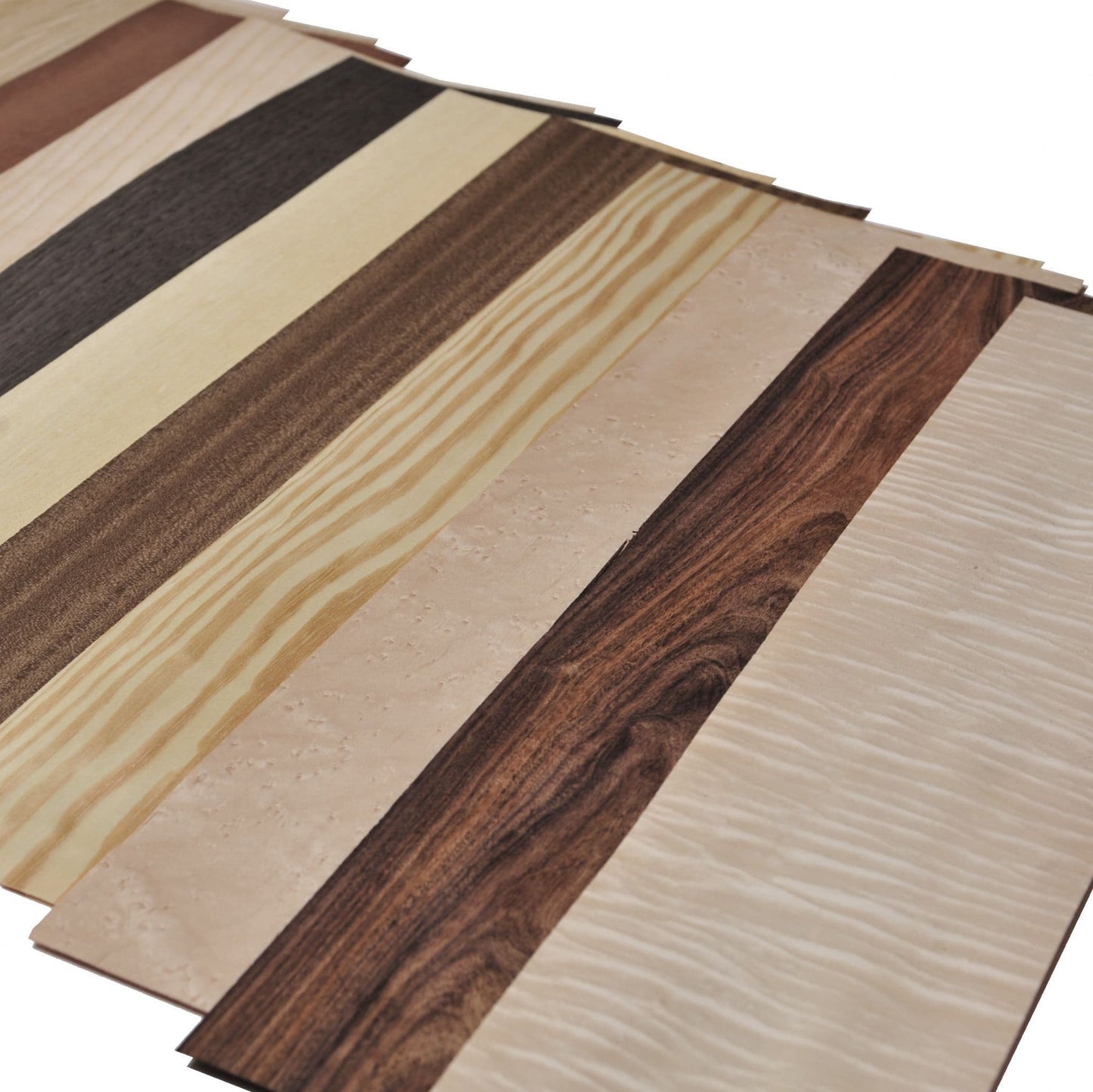 Wood veneer mixed pack. Set of 12 leafs - large