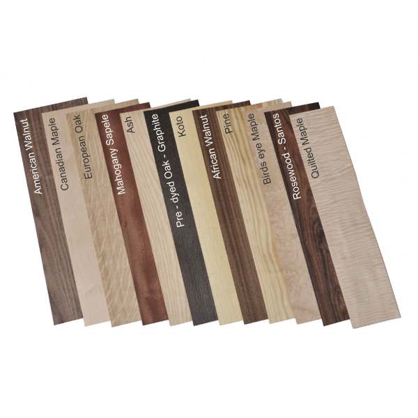 Wood veneer mixed pack. Set of 12 leafs - large