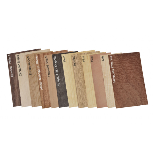 Wood veneer mixed pack. Set of 12 leafs.