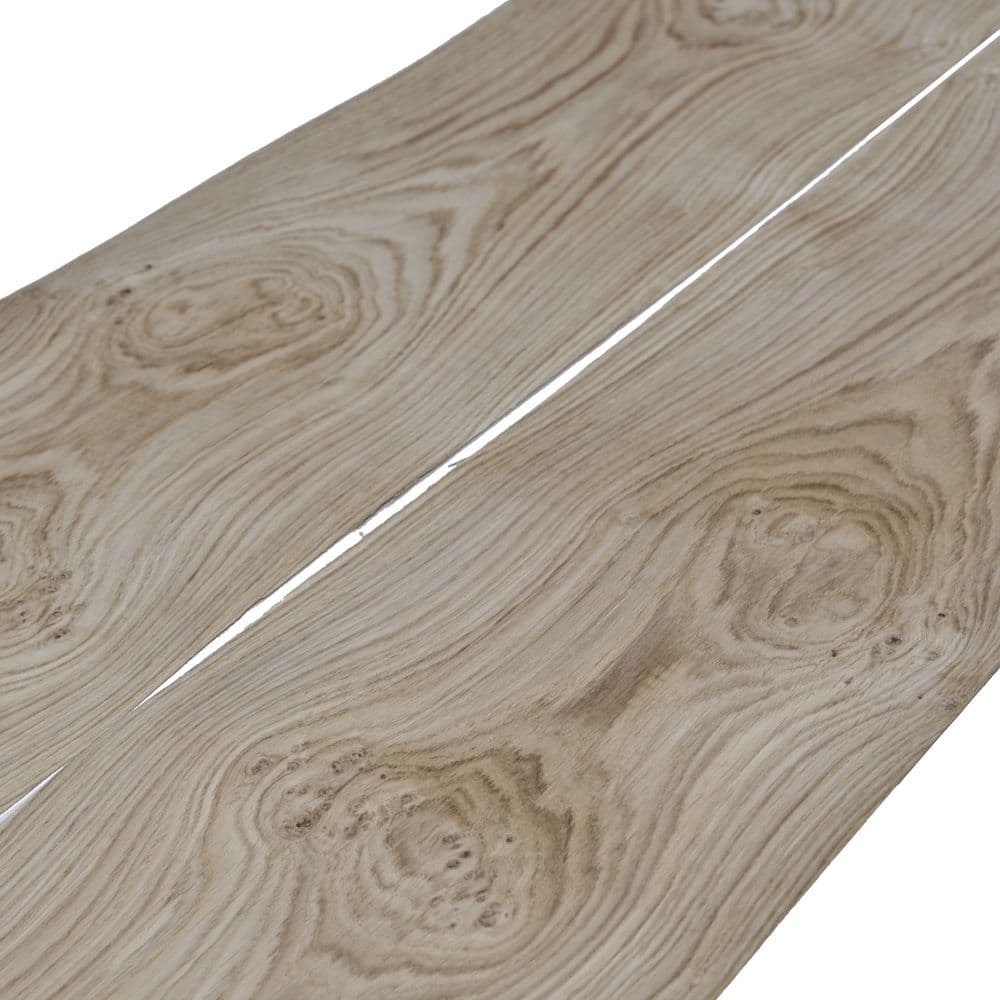 Pippy Oak wood veneer. Sheet 8ft 2" x 8-10" ( 250 x 20-26cm )