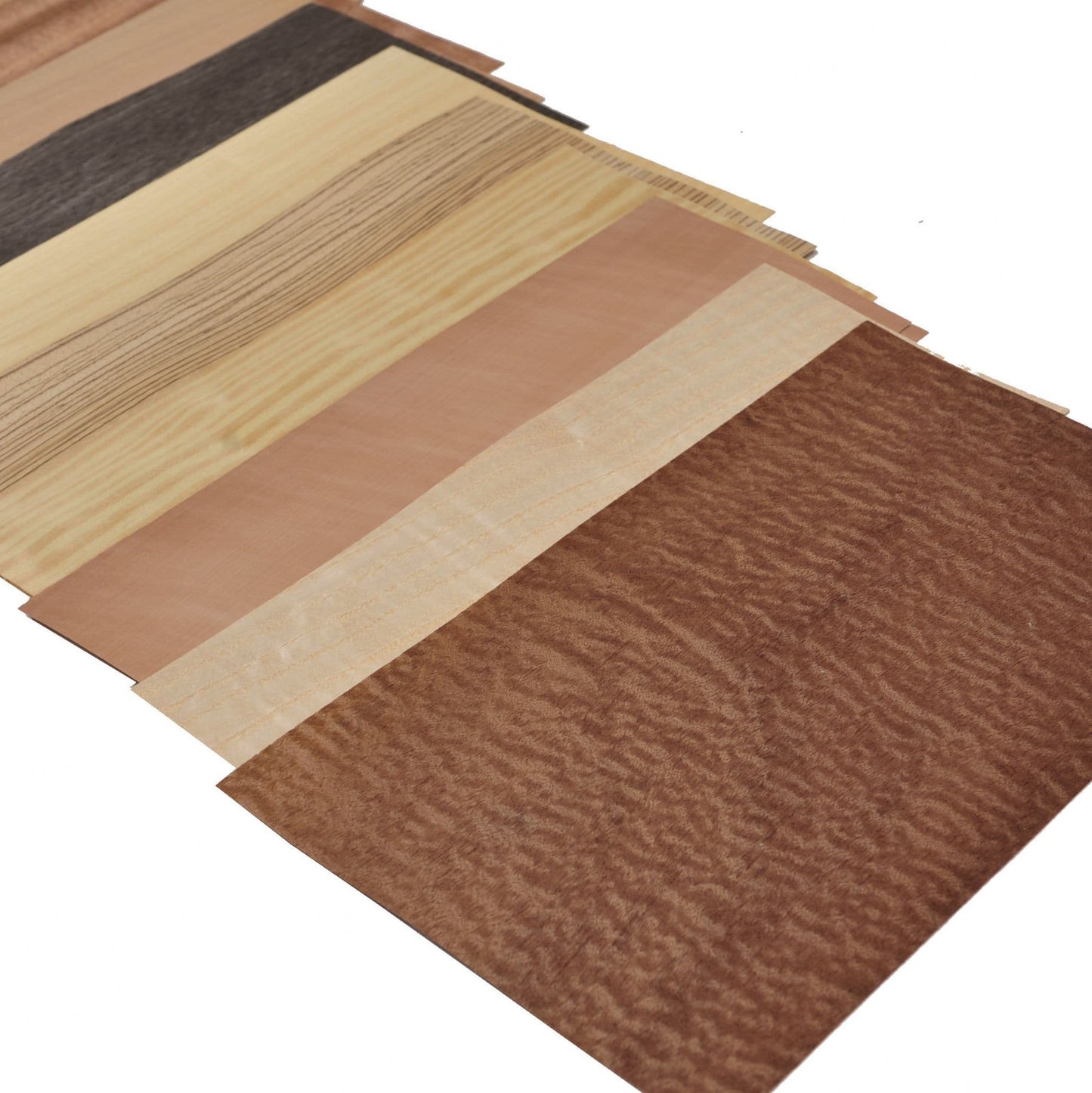 Wood veneer mixed pack. Set of 12 leafs.